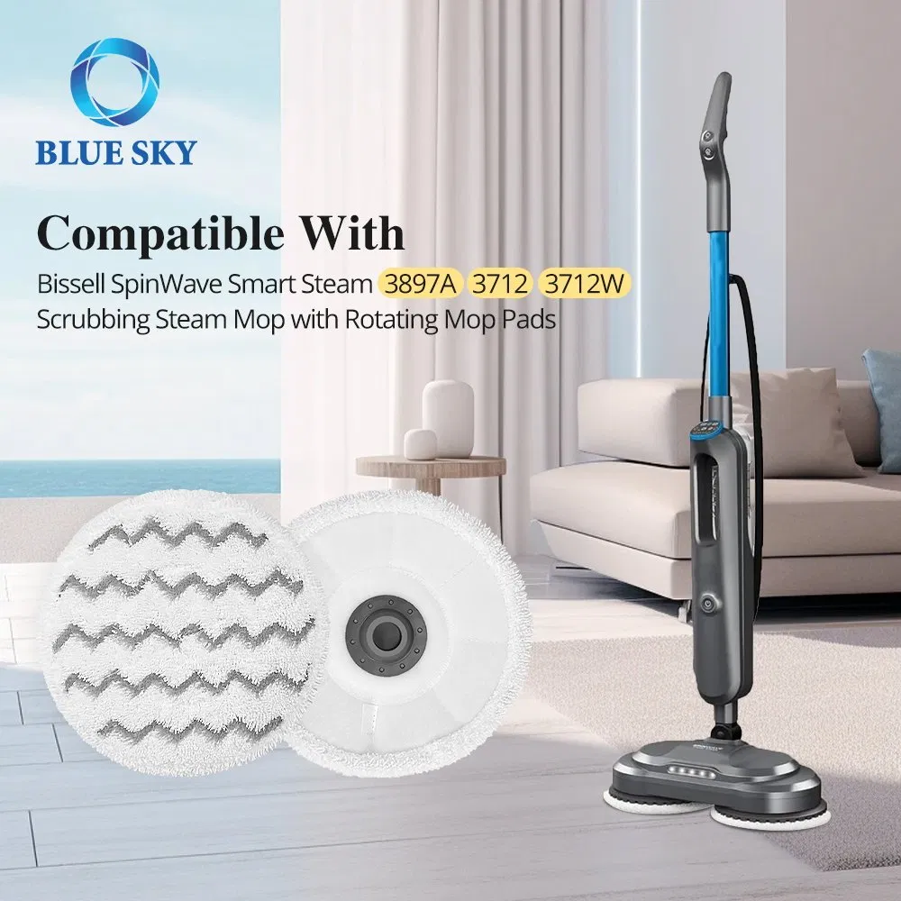 1641112 Vacuum Mop Replacement Fits for Bissell Steam Mop 3897A 3712 3712W Rotating Mop Pad