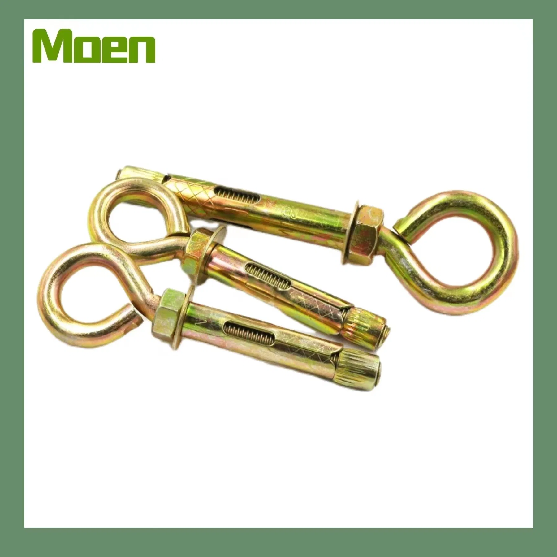 Анкерный болт с гильзой и проушиной, оцинкованный, желтый