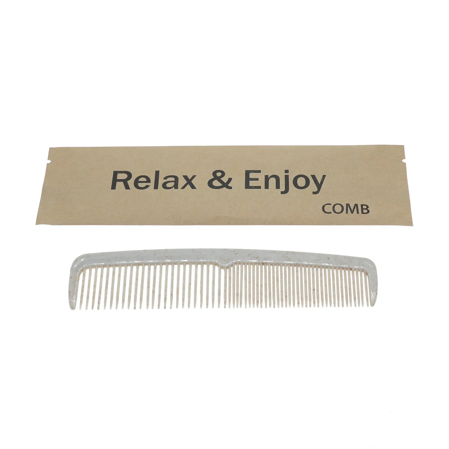 Disposable Comb in Kraft Box with Hotel Amenities for Guest Room Using