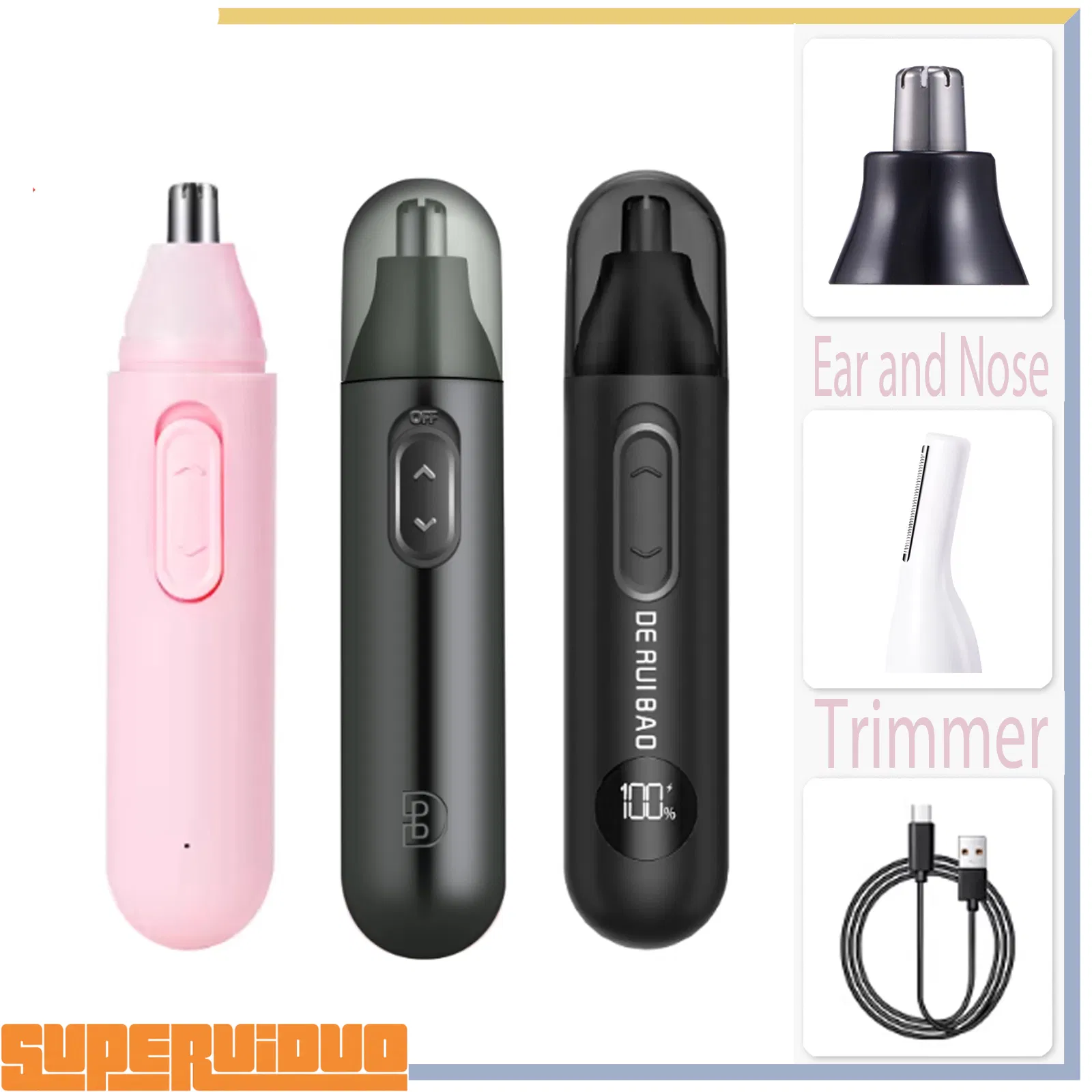 Comfortable Non-Snagging Shaving Result Ear and Nose Trimmer