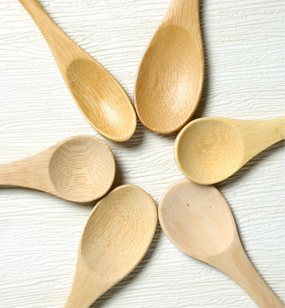Custom Reusable Mini Bamboo Tea Coffee Honey Powder Spoon Kitchenware Bamboo Serving Scoop Spoon