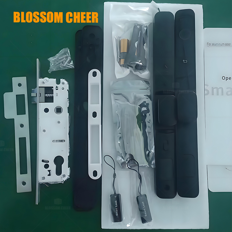 Electronic Waterproof Short Handle Broken Bridge Aluminum Slender Smart Lock