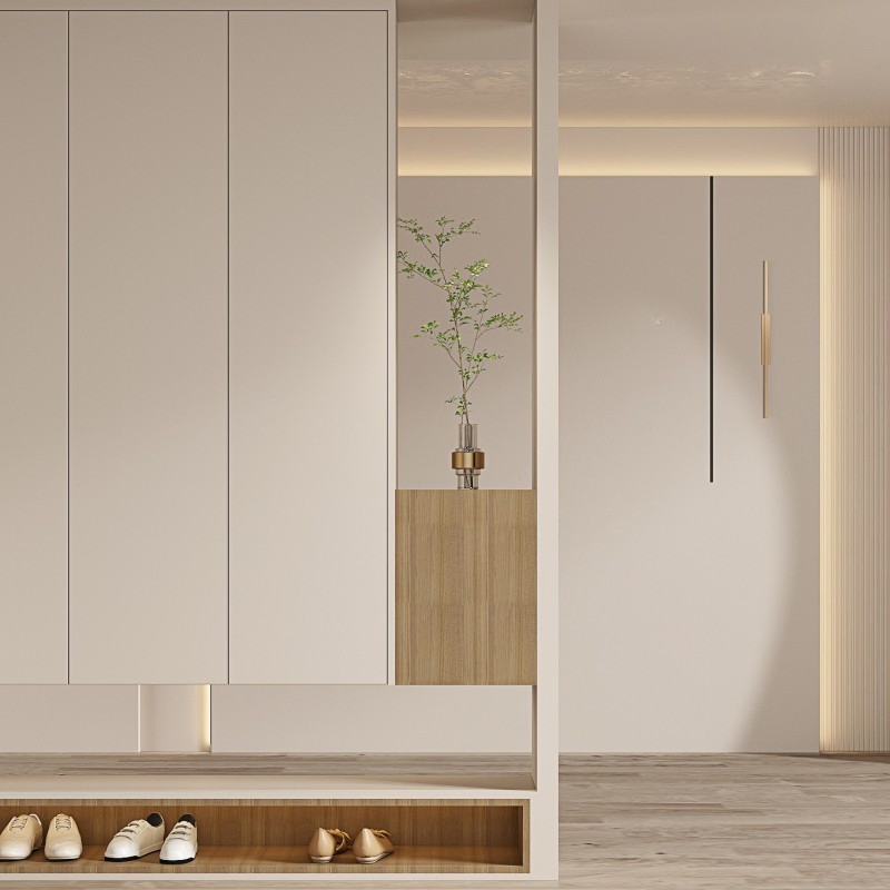 Stylish Customized Melamine Wardrobe with Spacious Storage Solutions