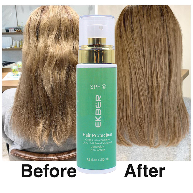 Customize Logo Hair Sun Protection Spray Sunscreen for Scalp Leontopodium Alpinum Extract Hair Sunscreen Spray