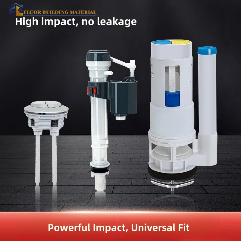 Toilet Water Tank Fittings Dual Flush Valve Cistern Inlet and Outlet Fittings