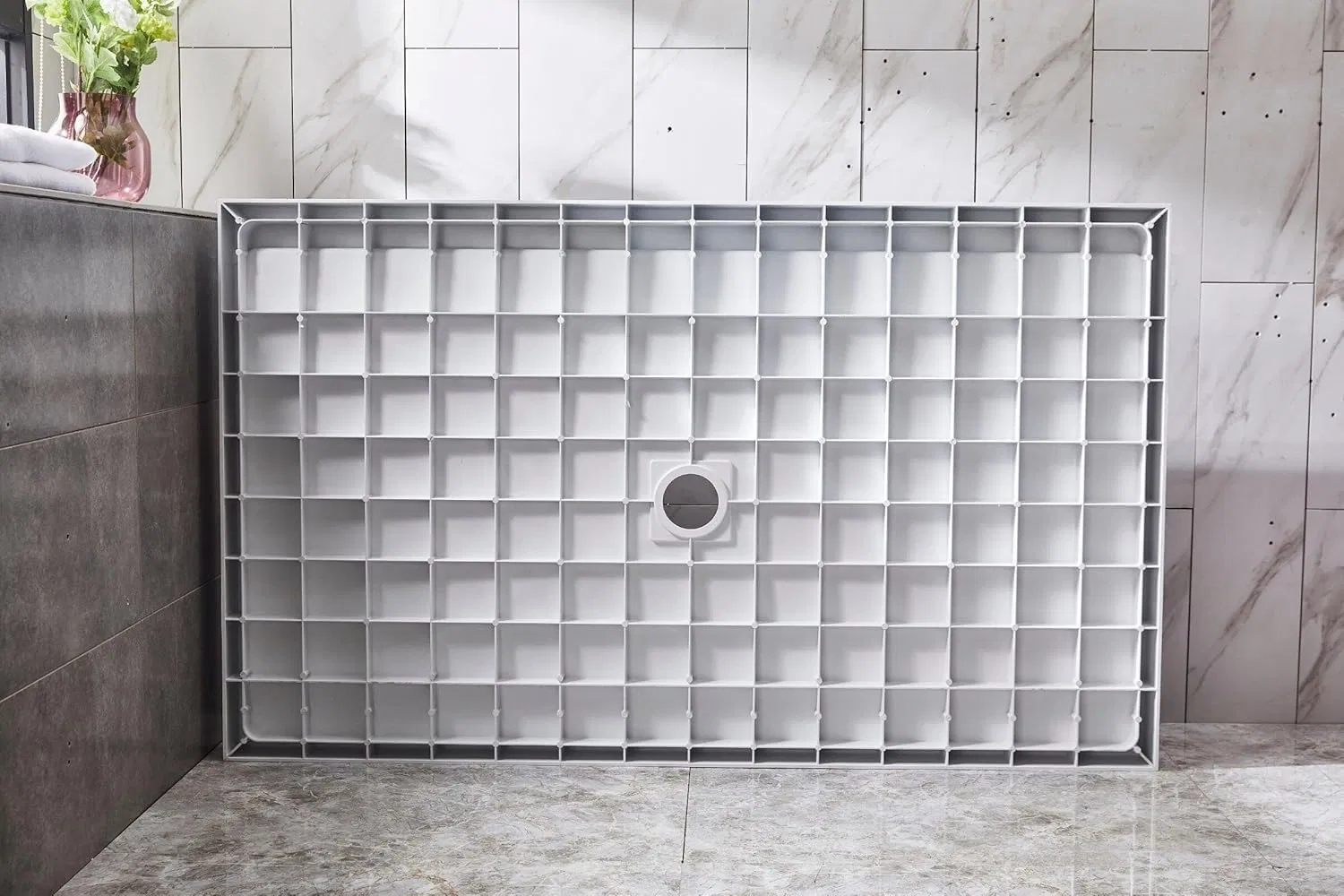 Cost-Effective Mold-Resistant Modern Bathroom Fiberglass SMC Shower Tray