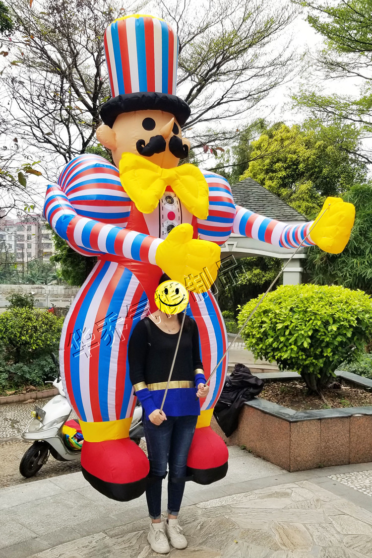 Boyi Custom Inflatable Walking Costume Inflatable Clown Puppet Dancer