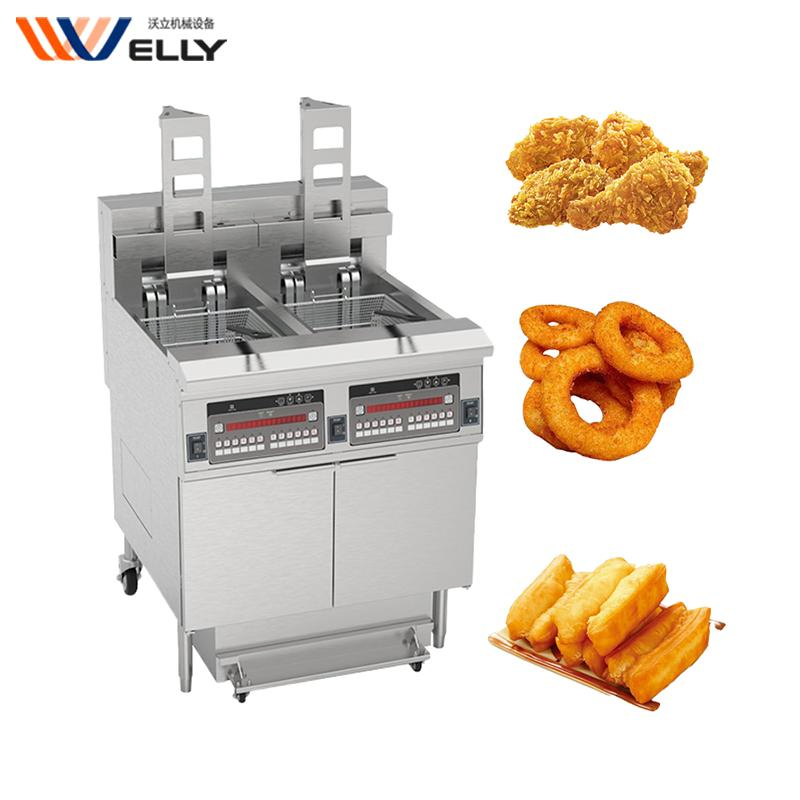 Commercial Automated Vacuum Propane Chicken Pressure Deep Fryer Machine