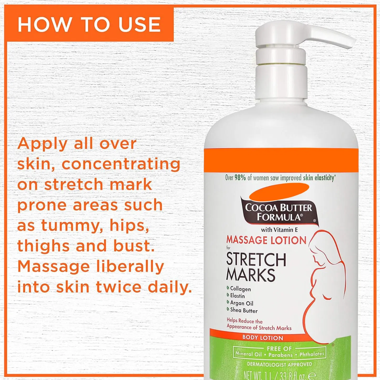 Cosmetics Beauty Skin Care Shea Butter Moisturize Massage Lotion Stretch Mark Cream