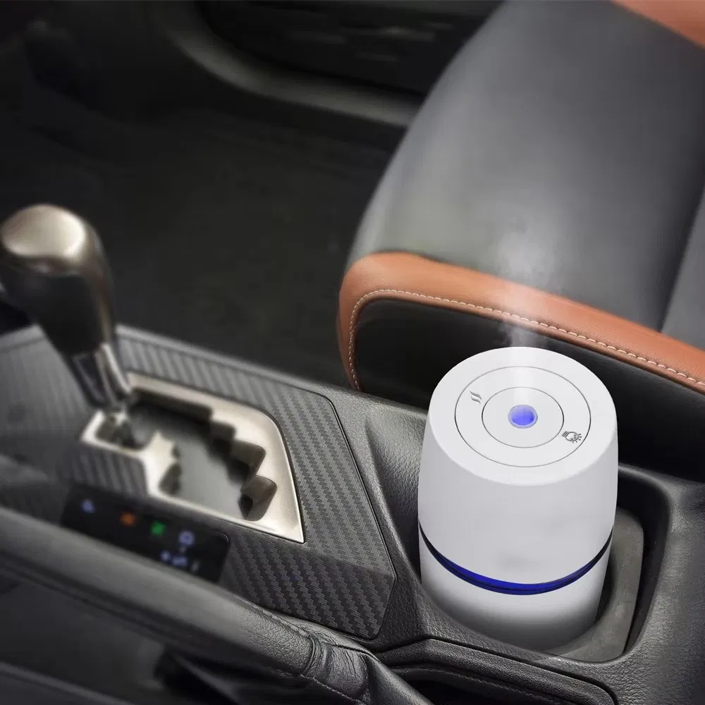 Home Black 4L Knob Domestic Air Quality Monitoring LED Light Ultrasonic Desktop Water Humidifier for Room