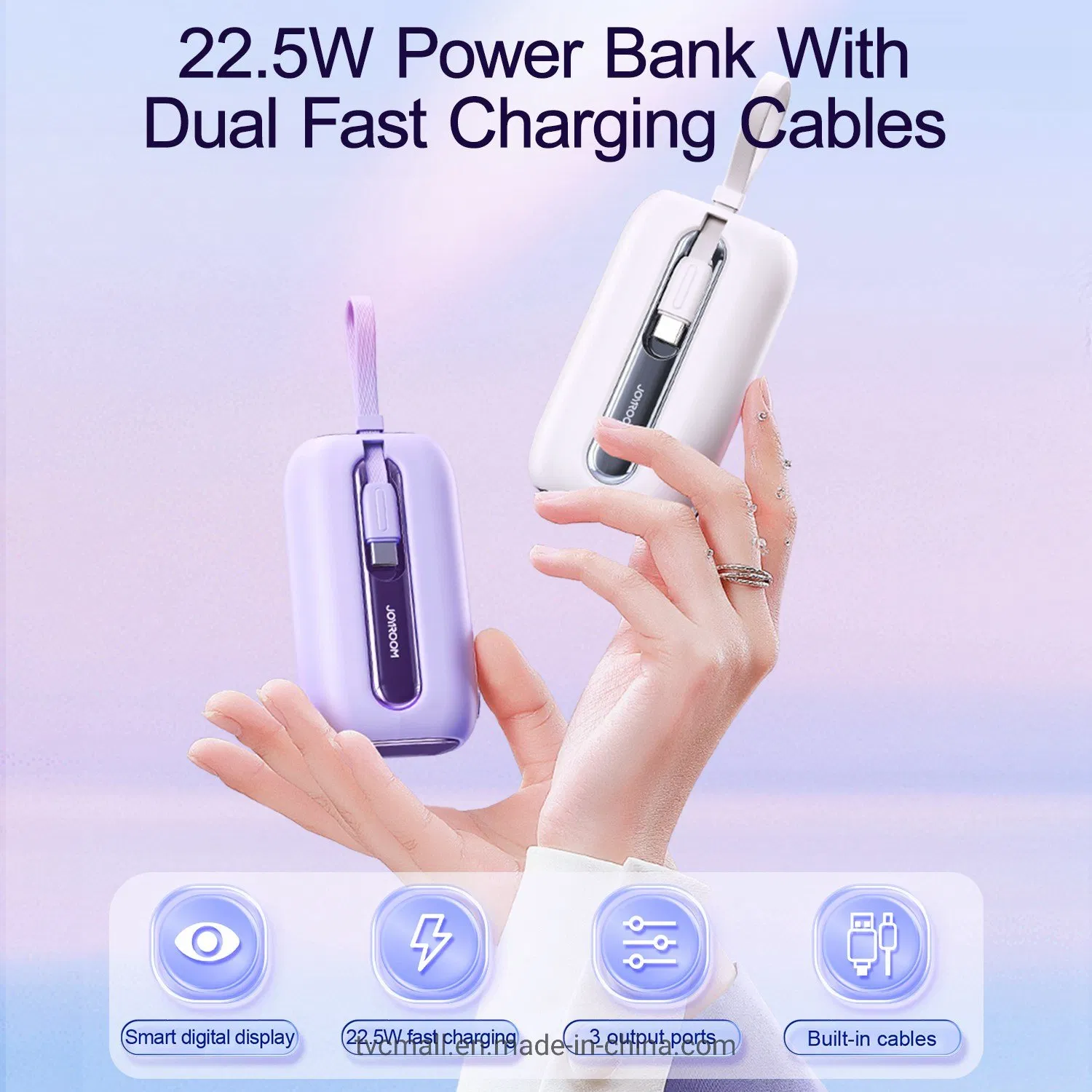 Joyroom 22.5W Fast Charging Portable Charger 10000mAh Power Bank