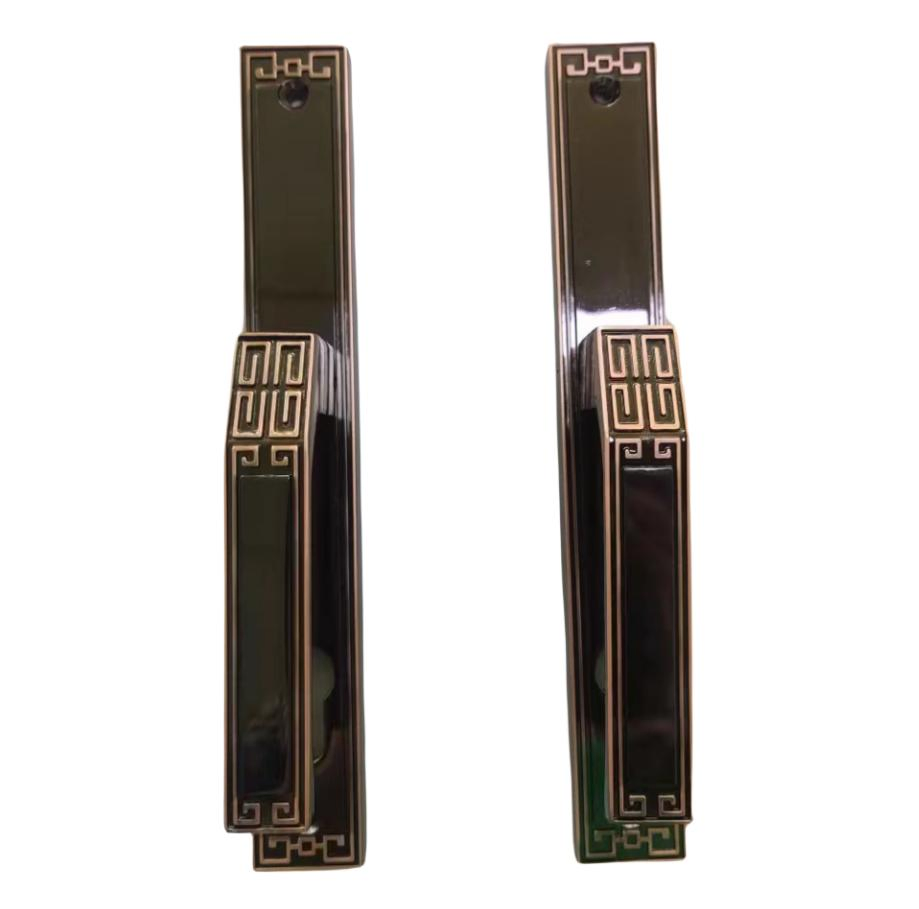 Door Hardware Aluminium Accessories Lever Interior Black Door Handle