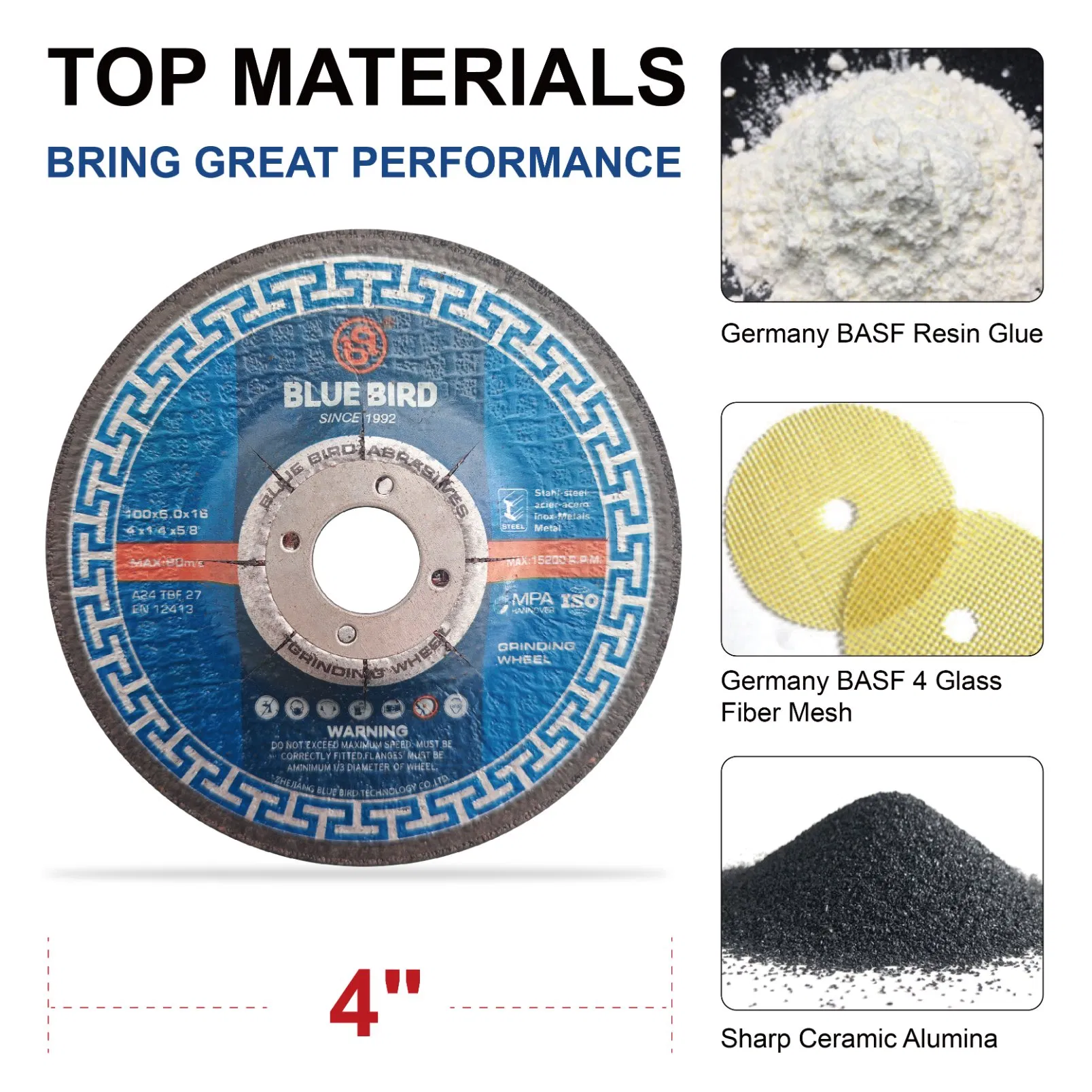 Шлифовальный диск 100 мм для металла и нержавейки