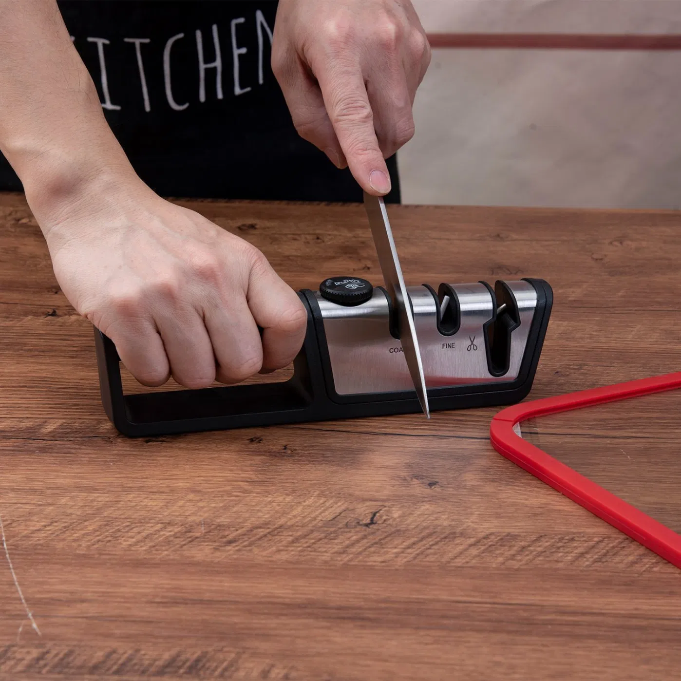 Adjustable-Knife-Sharpener 19 40 Degree 3-in-1 Coarse Fine Scissor Non-Slip Ergonomic Kitchen-Tool