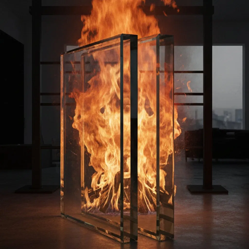 Wholesale High Quality 5mm 6mm 8mm 10mm 12mm Anti Fire Tempered Glass Door for 2 Hours