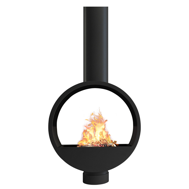 Custom Designed Hanging Real Fire Wood-Burning 3D Atomic Alcohol Shaped Fireplace Heater