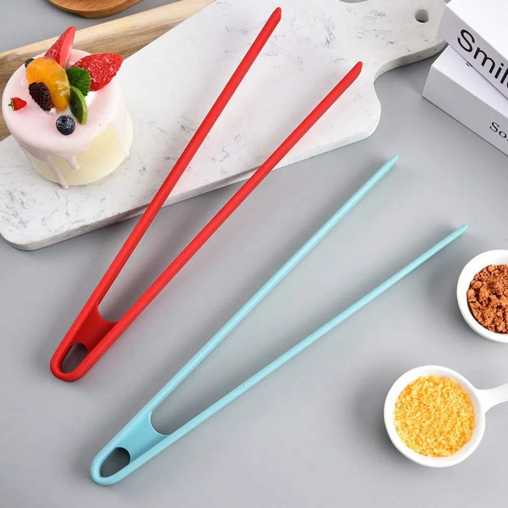 Long Handle Silicone Cooking Tongs Non-Slip Barbecue Clamp Food Grade Mi25742