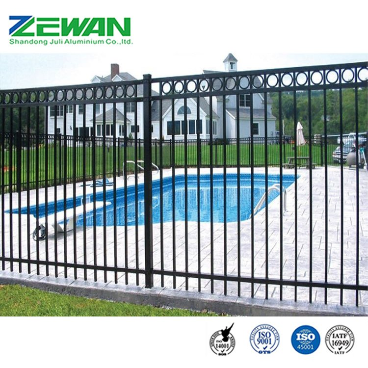 Custom Decorative Outdoor Aluminum Swimming Pool Fencing Panels Metal Garden Fence