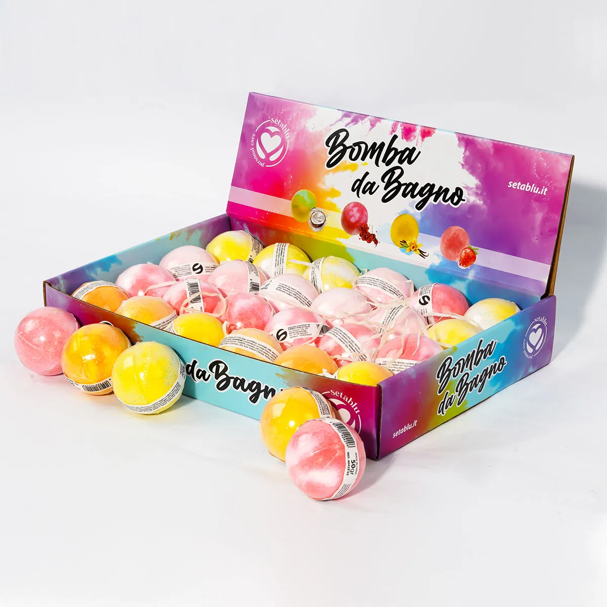 Colorful Bath Bombs Gift Set for Relaxing Self-Care Moments