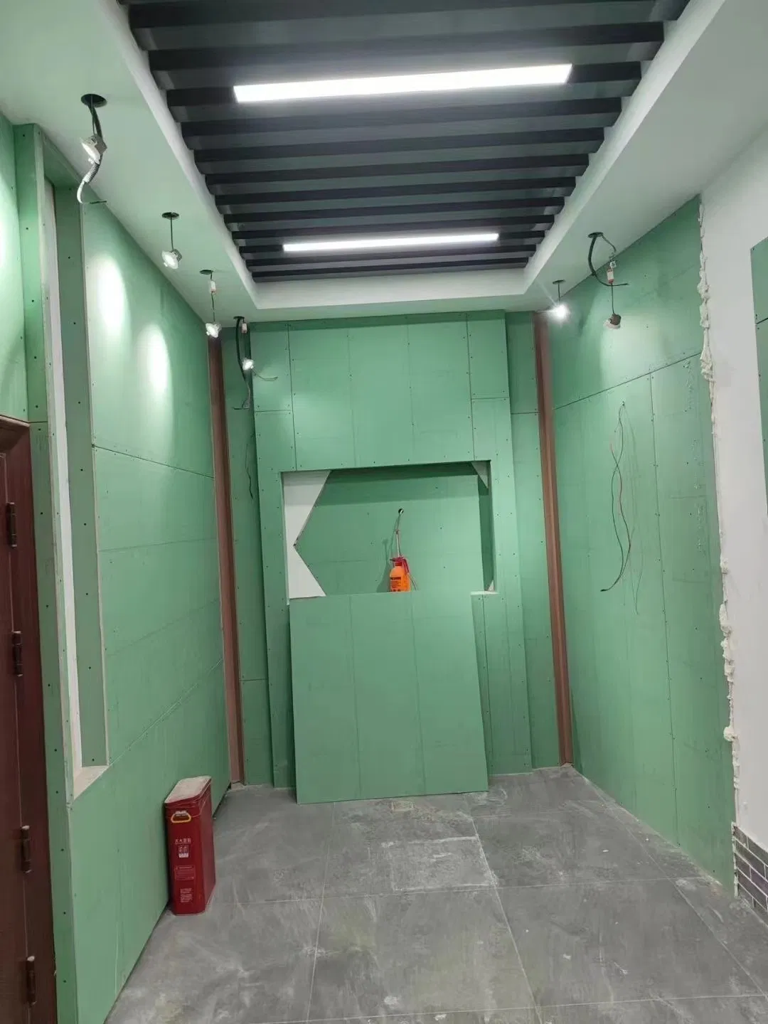 Real Estate & Construction Interior Decorative Moisture Proof Fire Proof Gypsum Board
