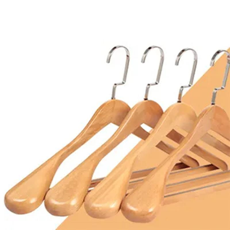 Good Quality Durable Adult Wide Shoulder Wooden Coat Hanger for Clothes
