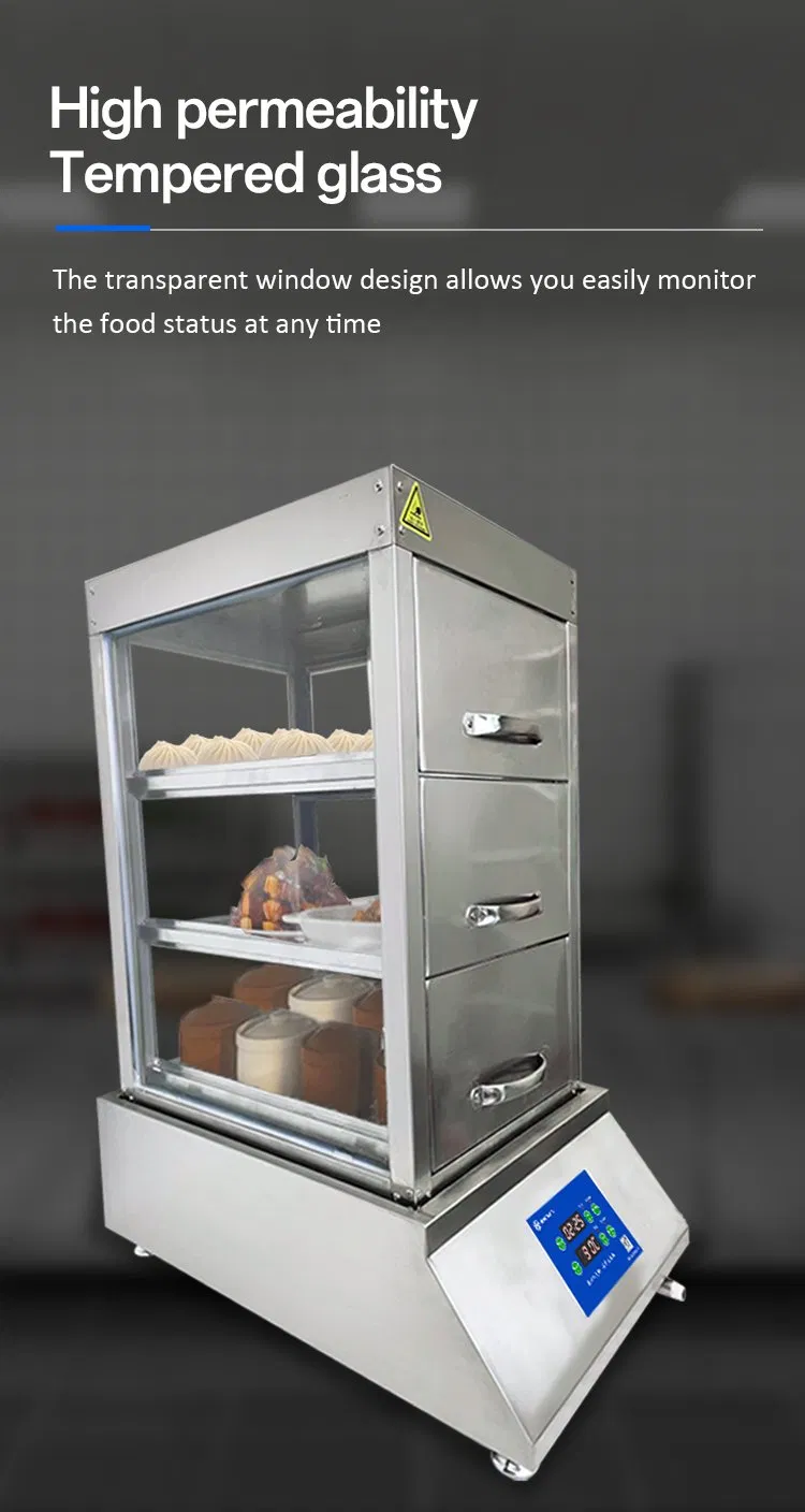 Commercial Multifunctional Stainless Steel Food Steamer 3-Layer Universal Steamer