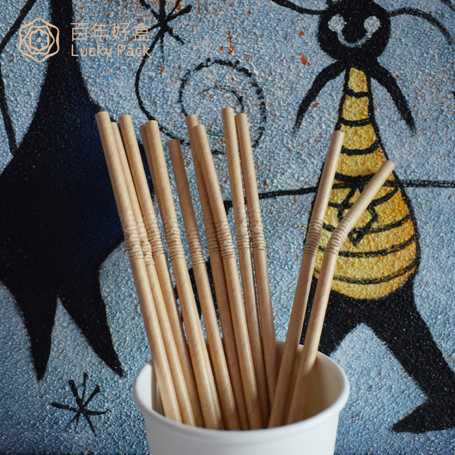 Hot Sale Disposable Biodegradable Milkshake Cocktail Drinking Paper Straws for Juice