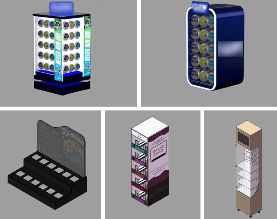 Desktop Snuff Display Rack Modern Design Lightweight Showcase