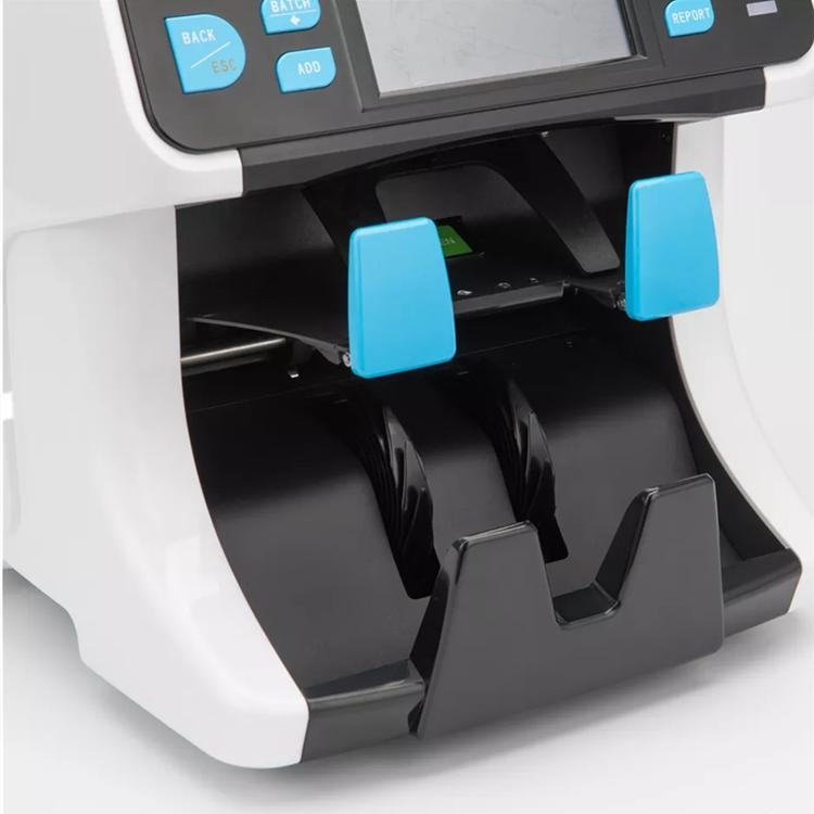 Two Pockets Multi-Currency Banknote Sorter with Two Cis Image Technology Serial Number Reading Counting Sorting Machine