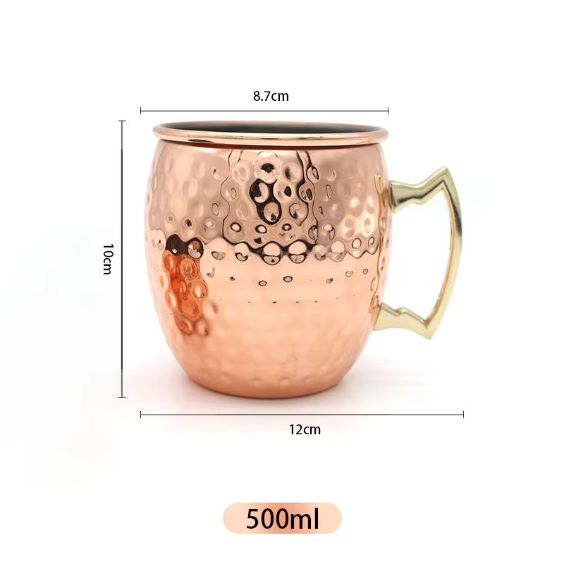 Медная кружка Moscow Mule для коктейлей и пива