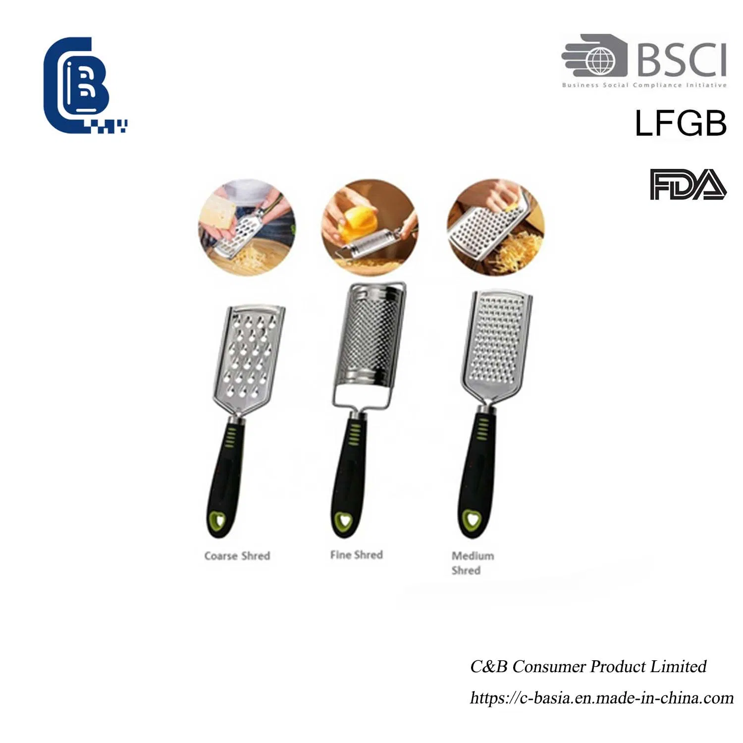 Многофункциональная тёрка для овощей и сыра из нержавеющей стали