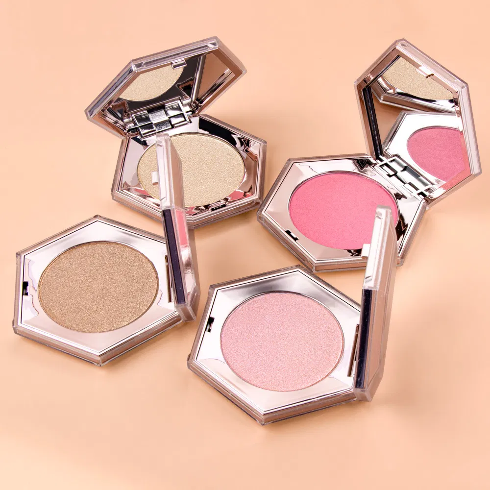 Wholesale Private Label Highlighter Palette Powder Custom Logo Pressed Powder Vegan Pigmented Highlighter