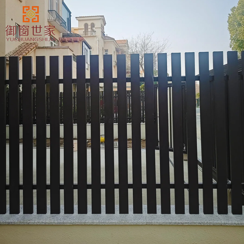 Vertical Horizontal Slat Design Garden Fence Security Laser Cut Aluminum Fence
