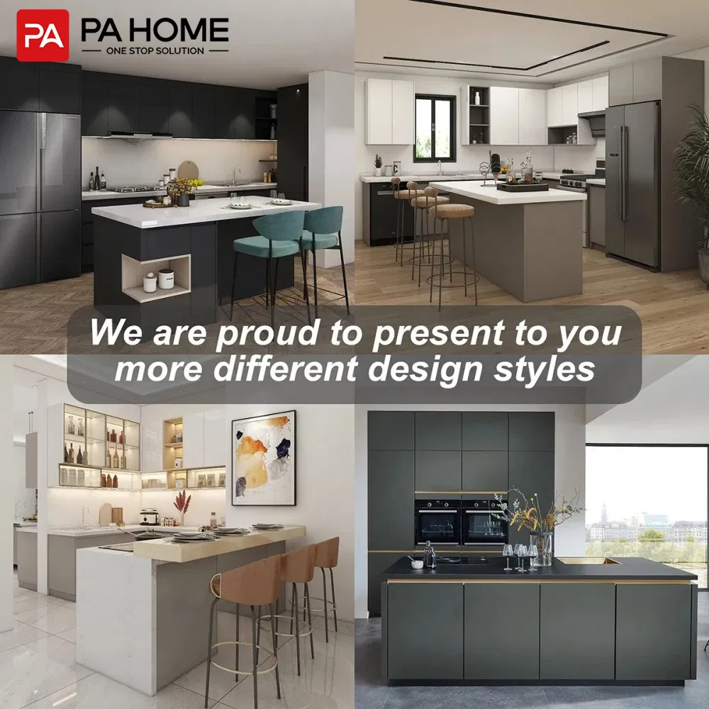 PA Modern Kitchen Cabinetry Home Furniture Modular Marble Countertop Kitchen Cabinets
