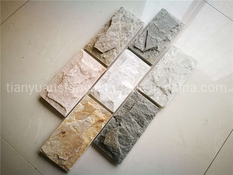 Exterior Decorative Wall Black Slate Mushroom Stone