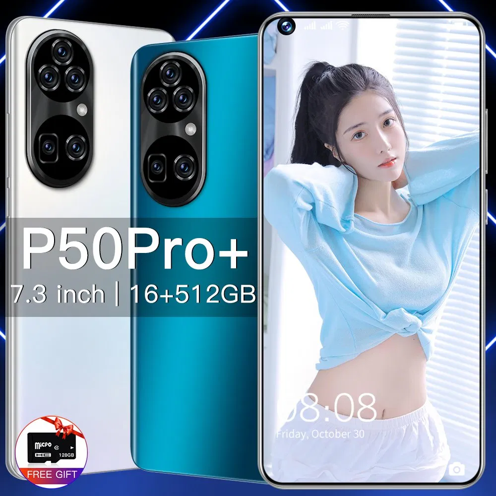 OEM/ODM Global Version Cellphone P50 PRO 12GB/512GB 7.3 Inch Mobile Phone Dual SIM 4G 5g Smartphone