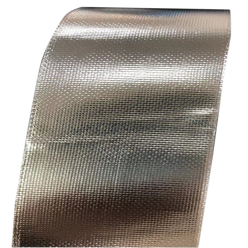 Fire-Resistant Aluminum Foil HVAC Tape with Reinforced Fiberglass Cloth