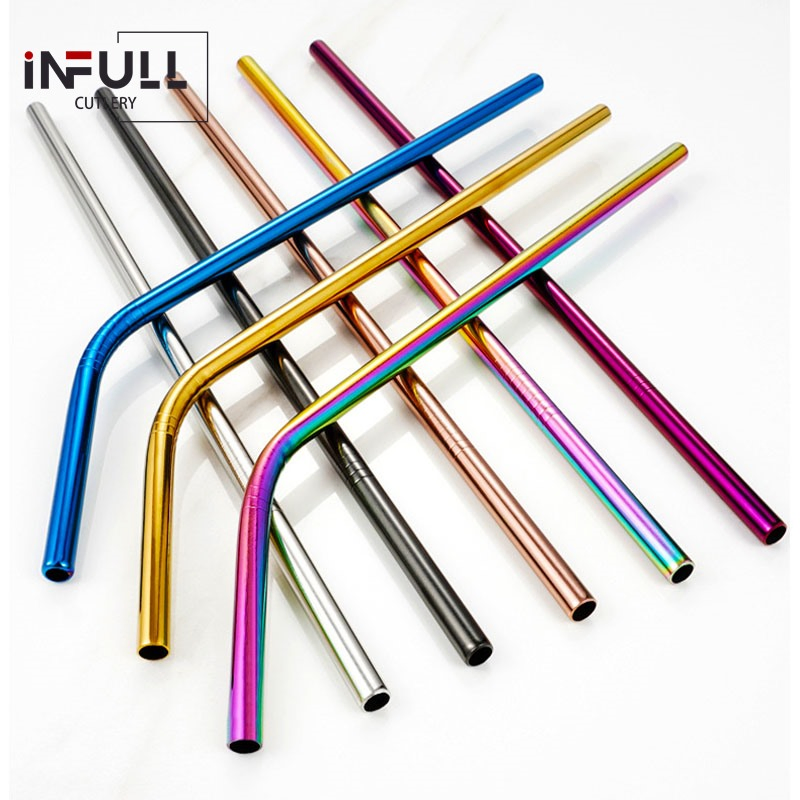 High Quality Stainless Steel Straws for Cocktail Beer Tea Coffee Tools Drinkware
