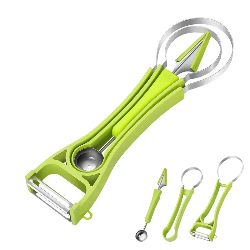 Stainless Steel Watermelon Scoop and Fruit Carving Knife Set