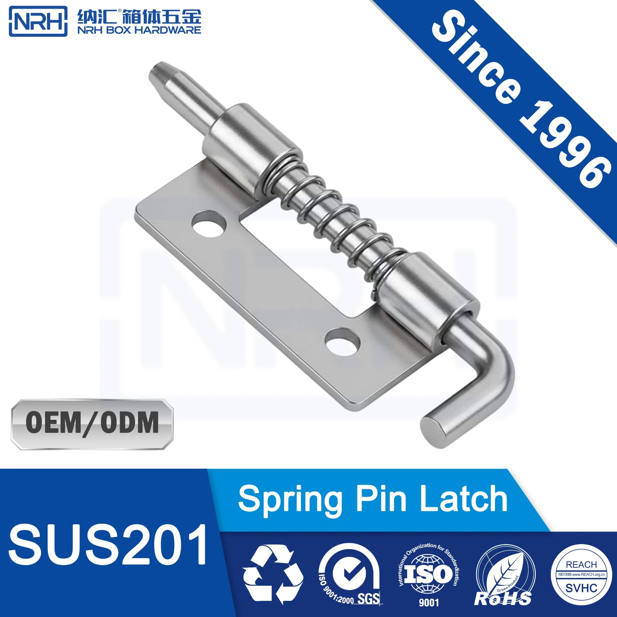 Nrh R7954 Zinc Plated Sliding Bolt Latch for Storage Boxes with SGS