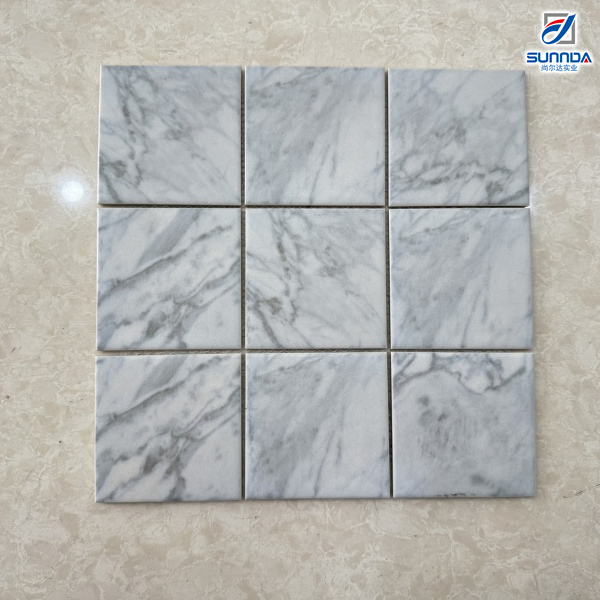 Глянцевая белая керамическая мозаика для кухни и ванной