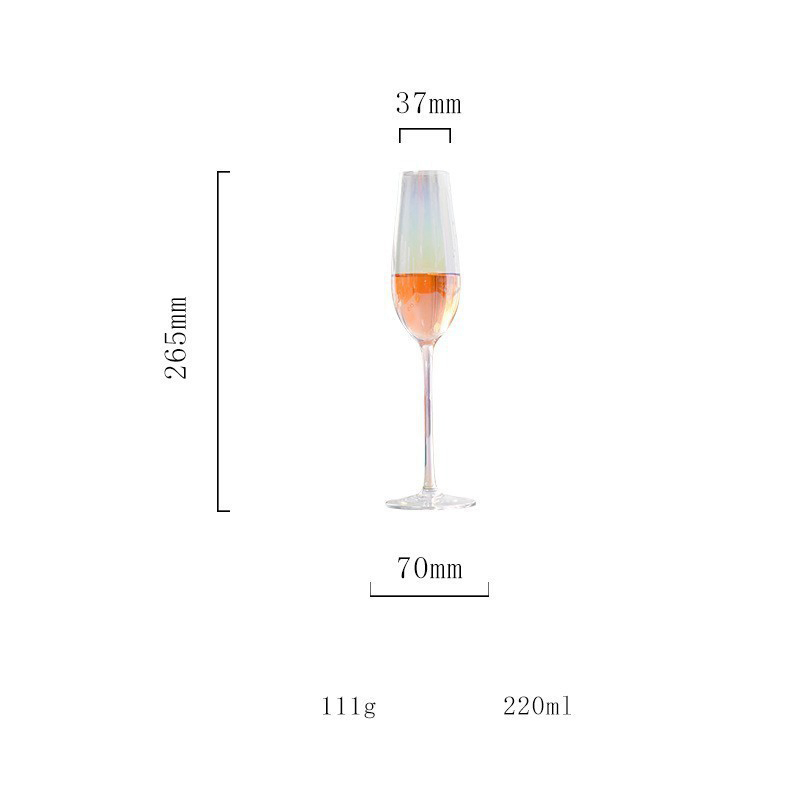 Cross Border Household Wine Set Creative Tall Cup Engraved Champagne Glasses
