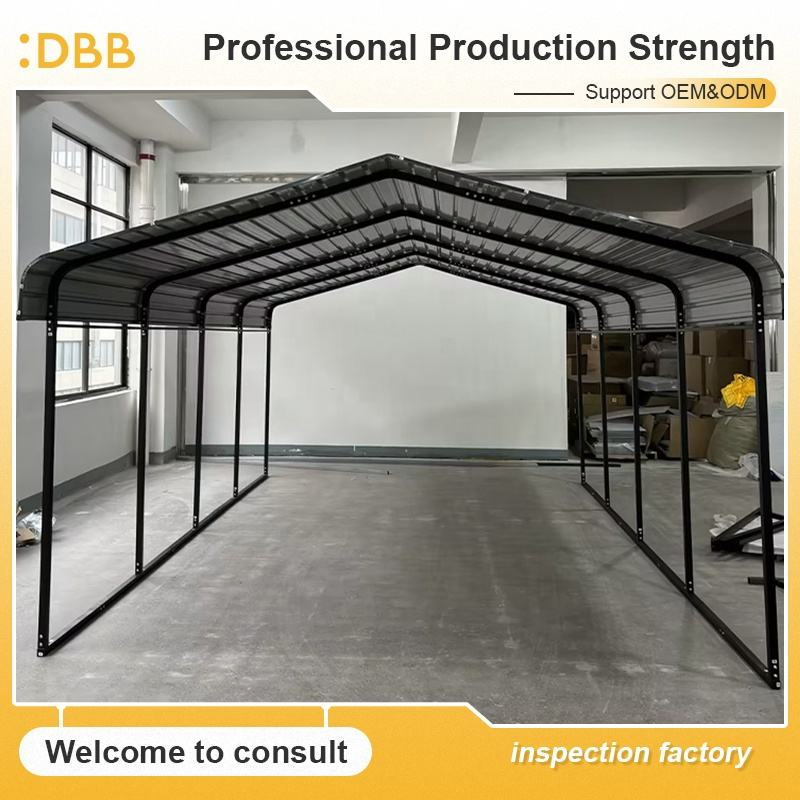 New Product Galvanized Steel 10FT Carport Gable Roof Car Park Shelter Rain Shelter Car Canopy Garage