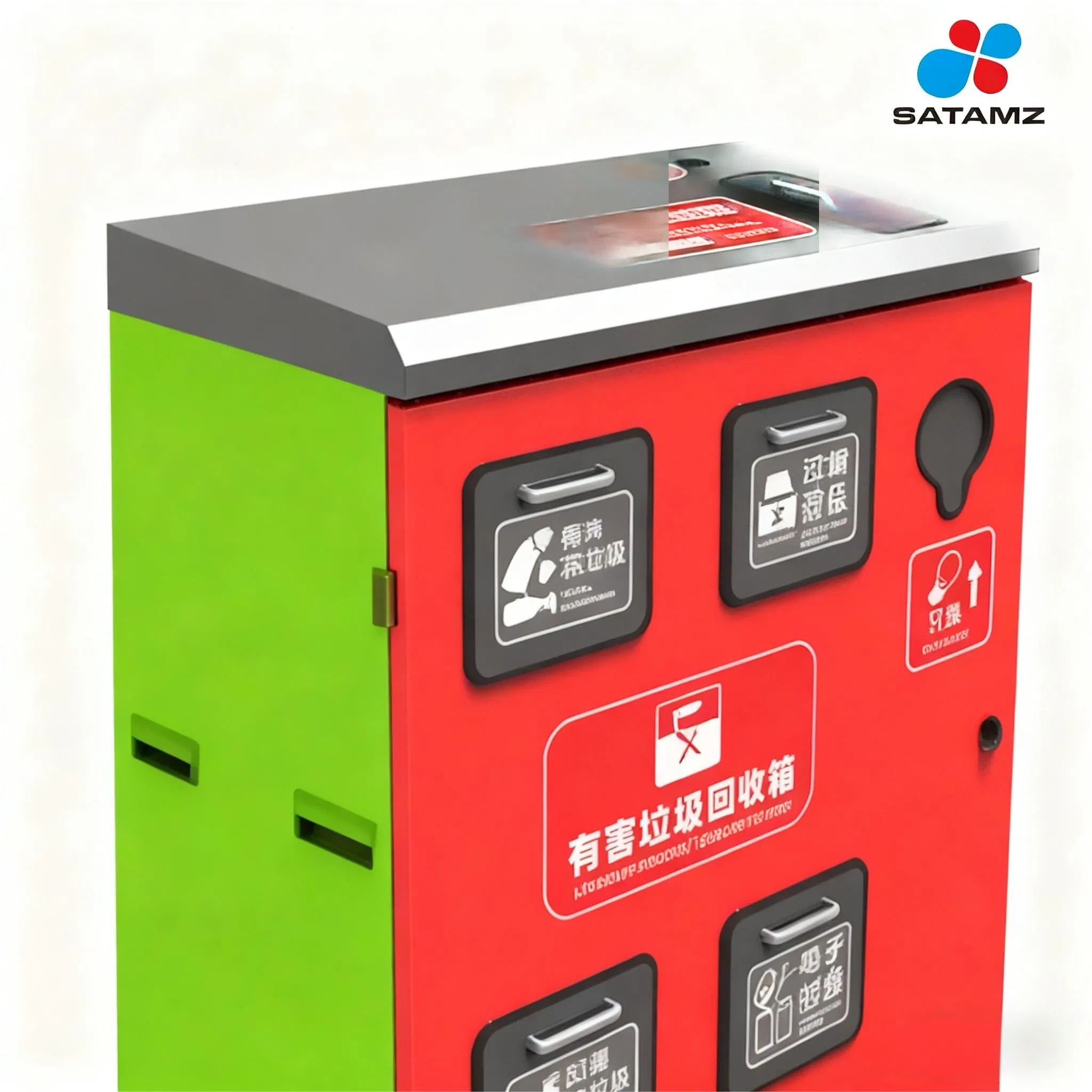 Мусорный бак с боковой загрузкой ST1YH0100A, красный