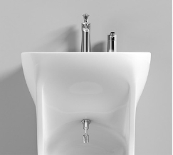 Middle East Muslim Foot Wash Basin One-Piece Face Wash Feet Ceramic Small Clean Basin
