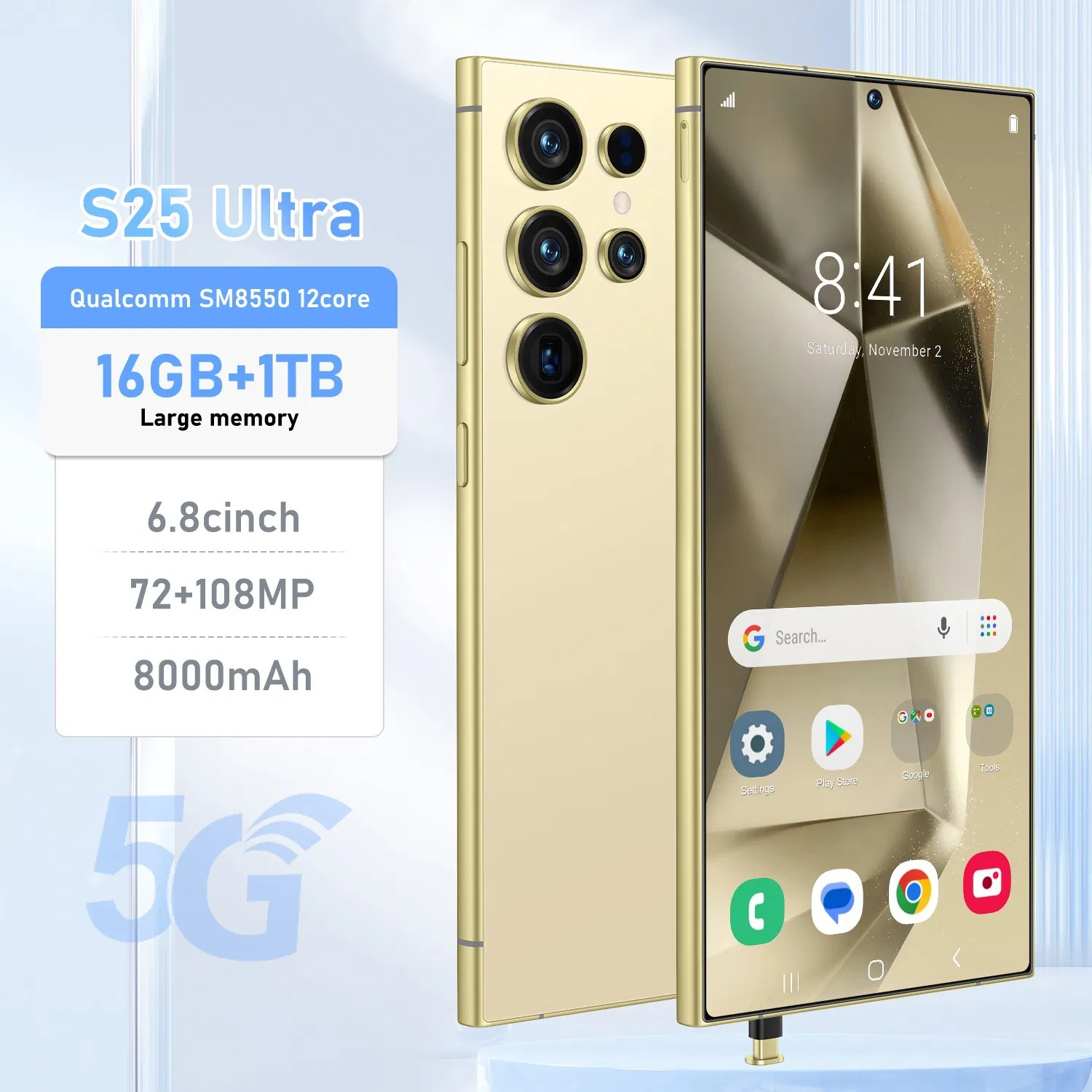 Смартфон S25 Ultra 6.8 дюйма, 22+2 ТБ, 5G