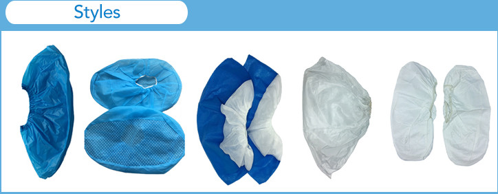 Disposable Blue PE Shoe Cover with Elastic