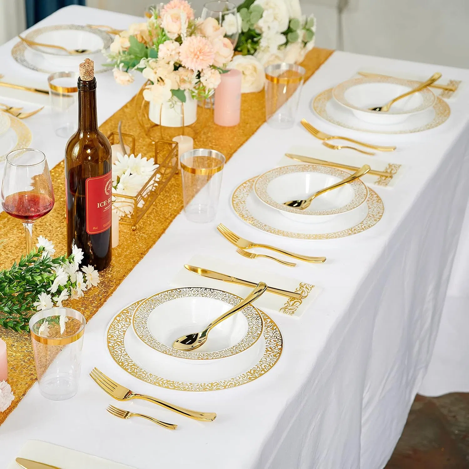 Premium Heavy Duty Lace Trim Soup Bowls for Parties