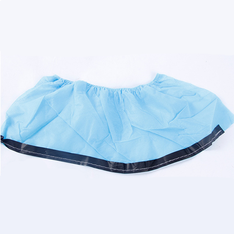 ESD-Safe Cleanroom Disposable Anti Static Nonwoven Shoe Cover with Conductive Traction Strip