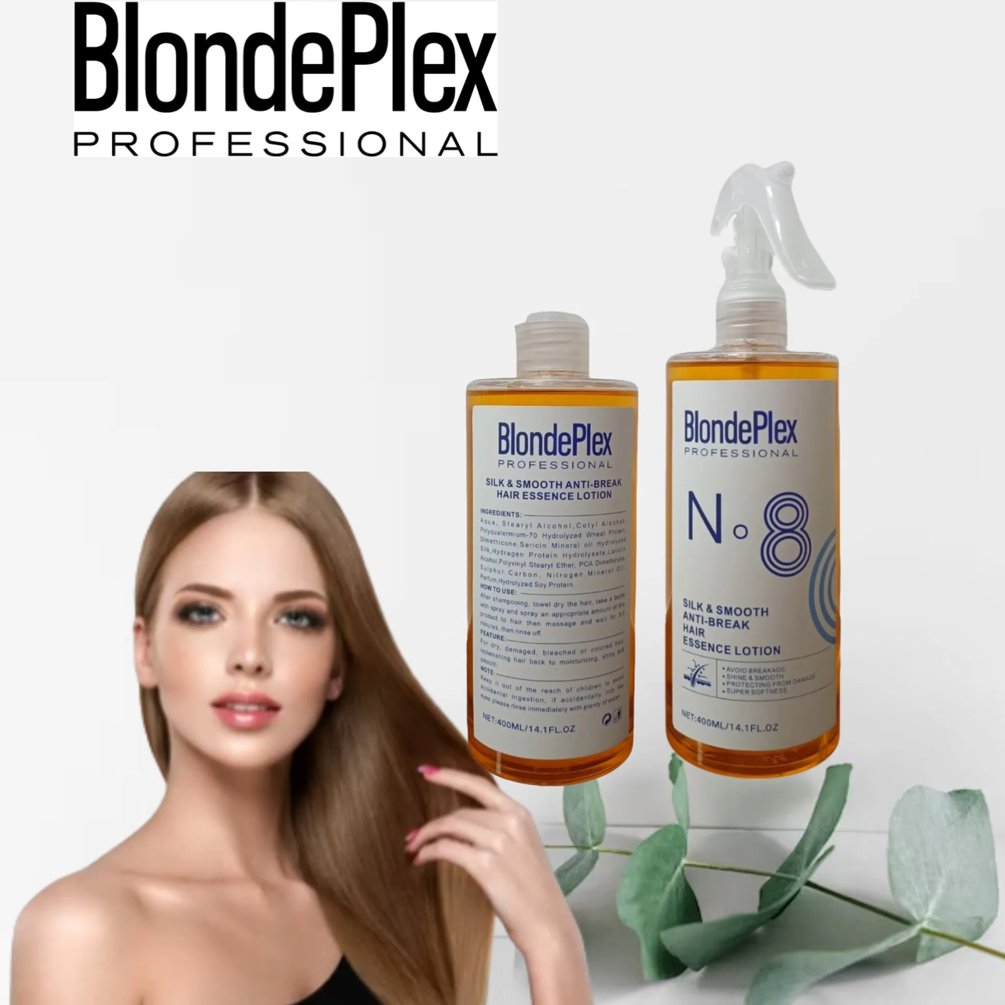 Private Label Adding Shine Moisturizing Repair Hair Serum 400ml Anti Break Hair Essence Serum